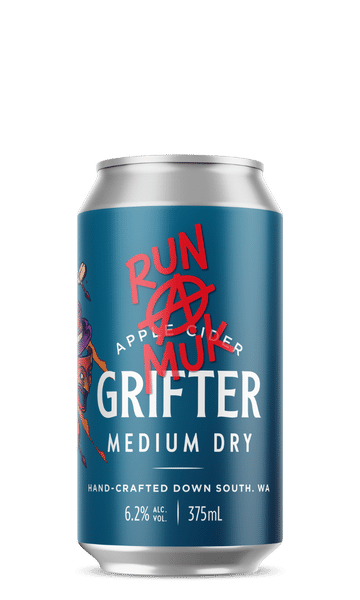 Image of Grifter Medium Dry Cider by RunAMuk Cider Co. Gluten Free Cider, Vegan friendly Cider